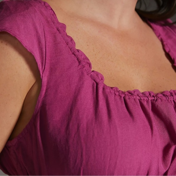Anthropologie Smocked-Waist Mini Dress - Picture 4 of 9